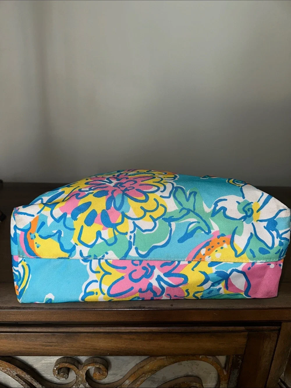 Lilly Pulitzer for Estée Lauder Floral & Tropical Fruit Canvas Tote Bag
